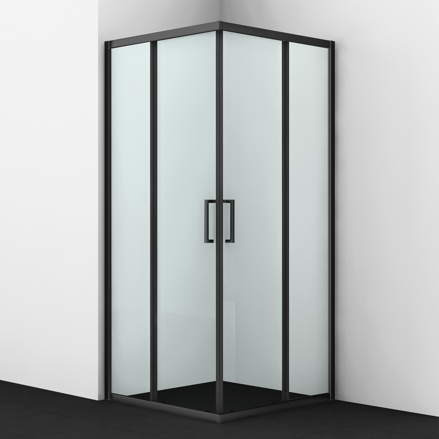 

Душевой уголок WasserKRAFT Dill 61S03 90x90x200 профиль черный, стекло прозрачное, 61S03