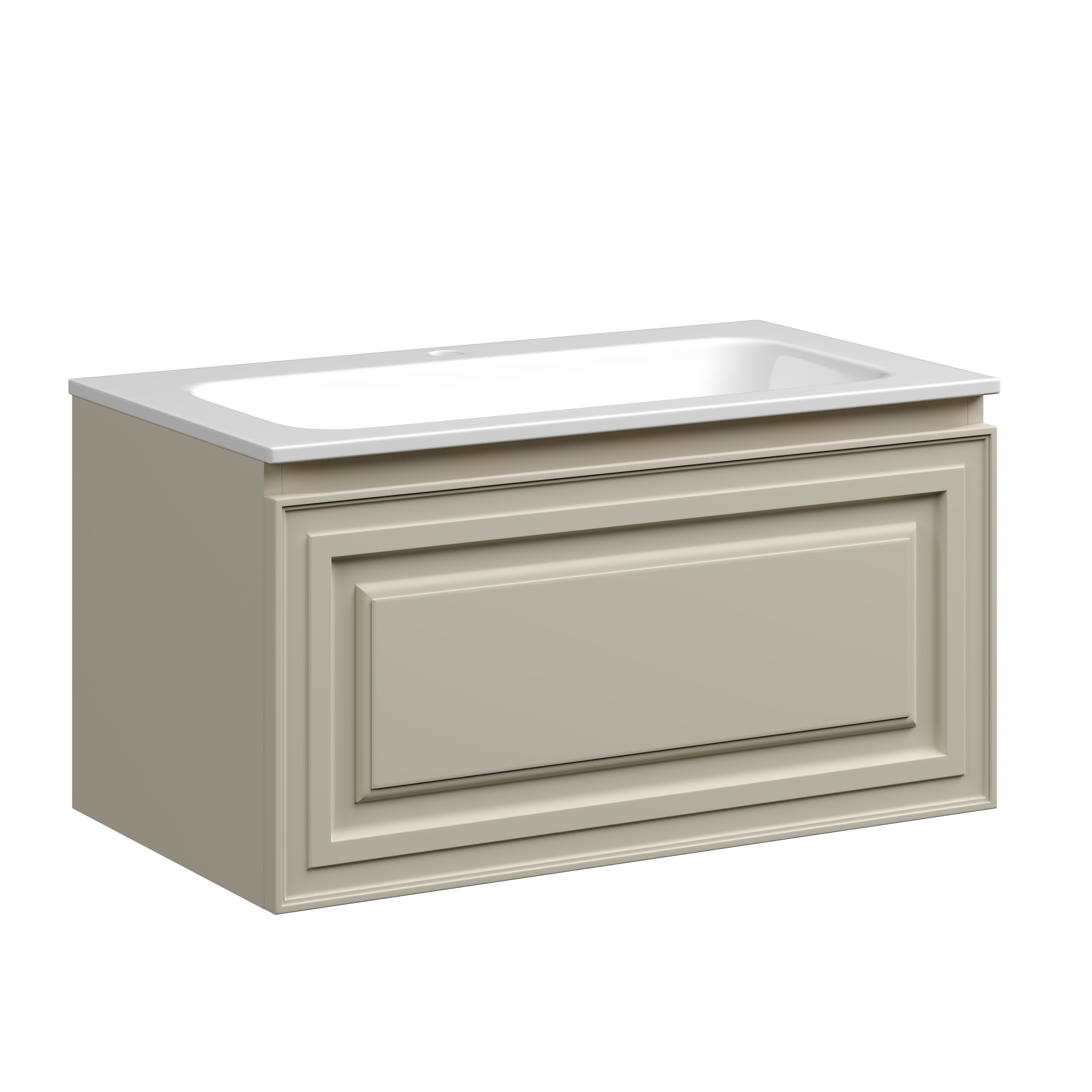 

Тумба с раковиной Sancos Very 80 подвесная, Beige Soft, Бежевый, Very 80
