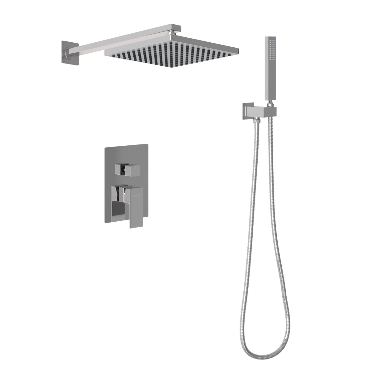 

Душевой комплект Berges Wasserhaus Ventas 2S хром сильвер, Ventas 2S
