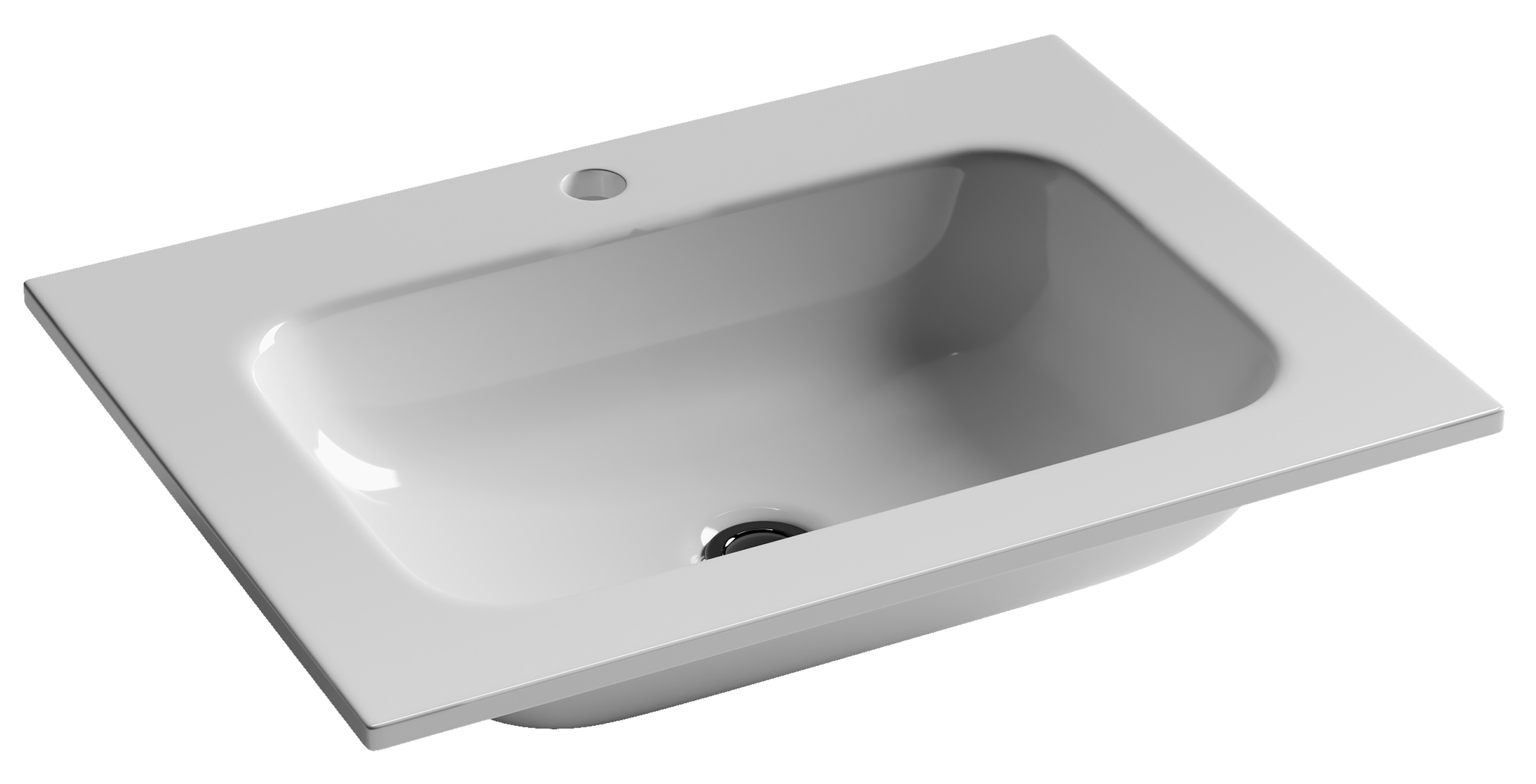 

Мебельная раковина Ceramicanova Grace CN7011 встраиваемая 61х45,7 см, белая, Белый, CN7011