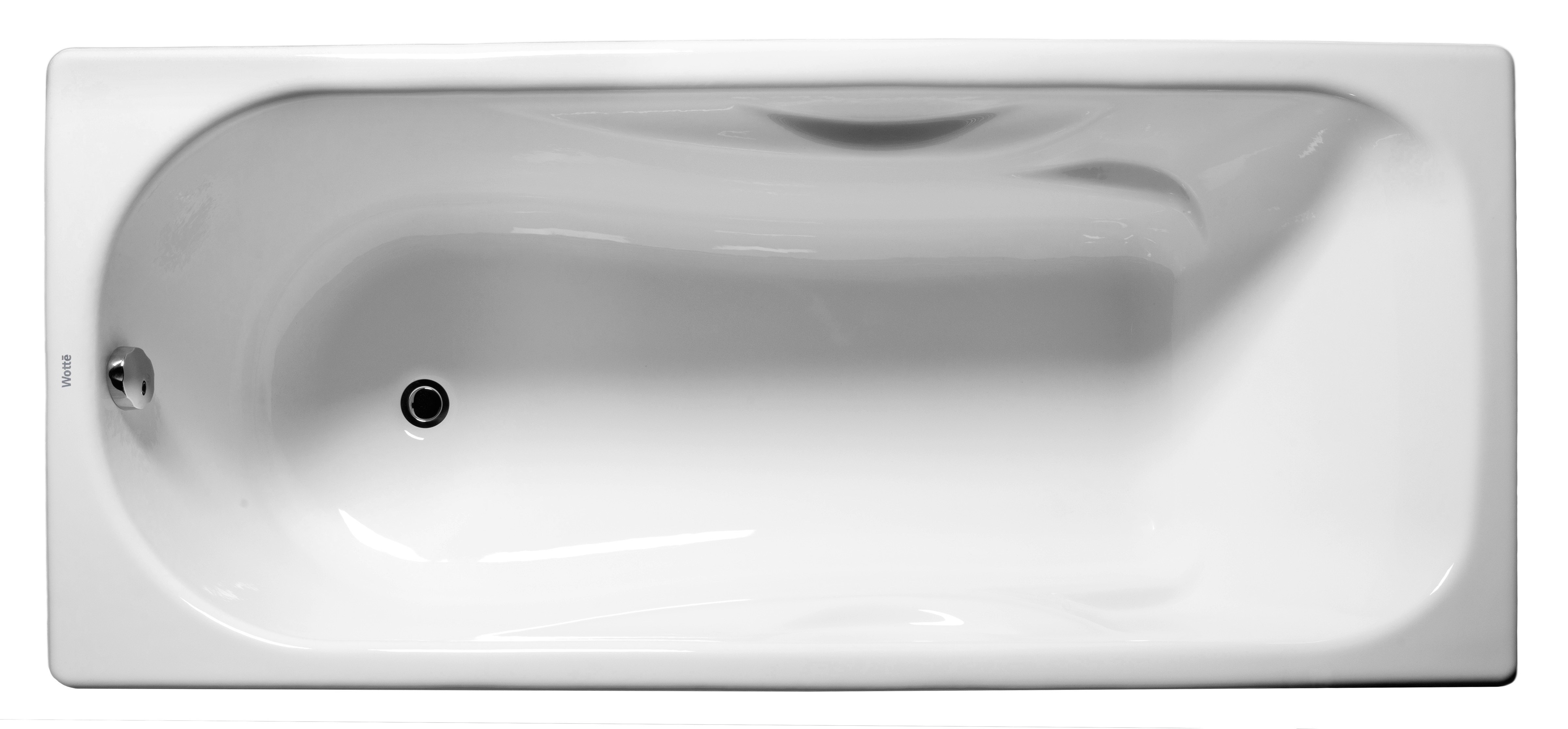 

Чугунная ванна Wotte Comfort 170x75 без ножек (БП-э00д1474), Белый, Comfort 1700x750