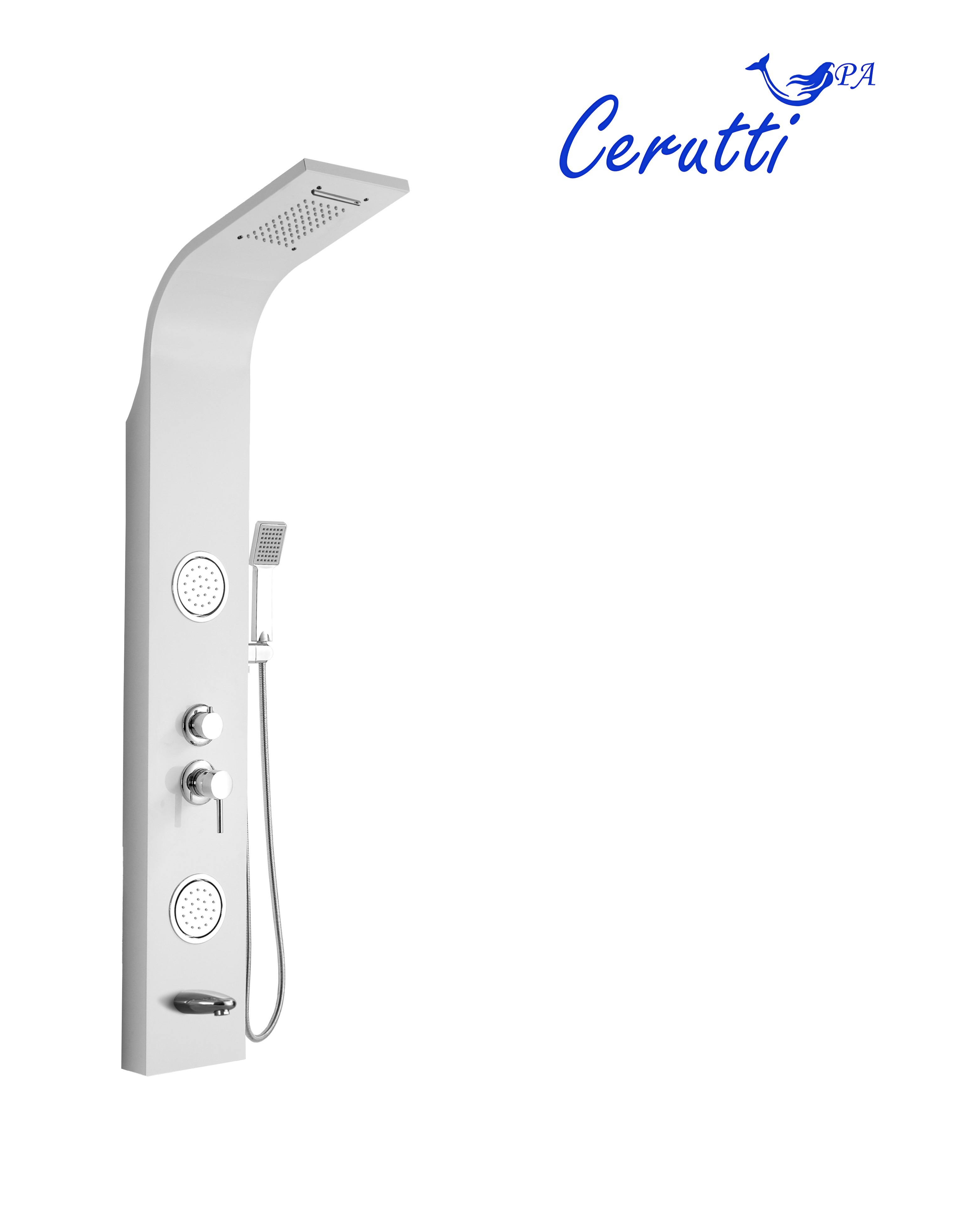 

Душевая панель Ceruttispa Twin W CT9985, Белый, CT9985