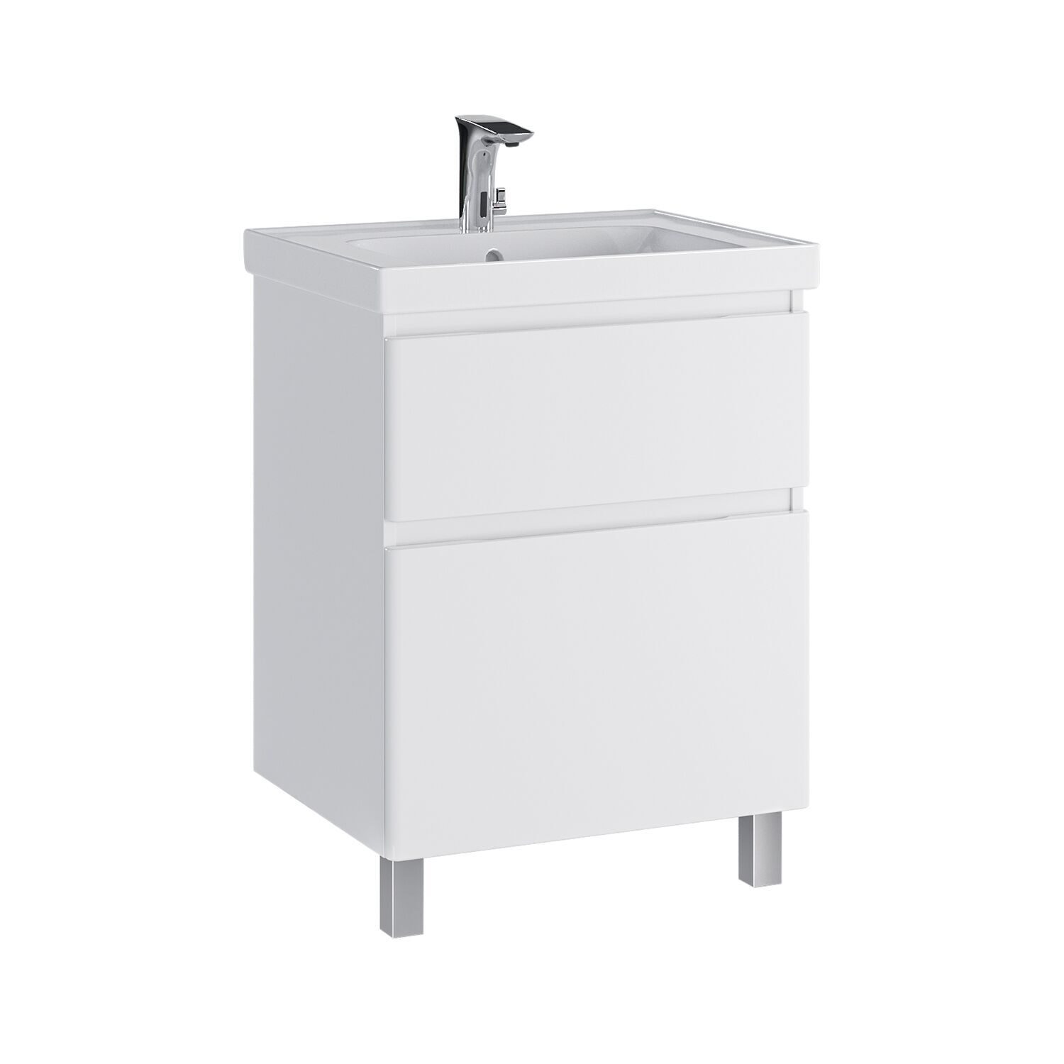 

Тумба с раковиной SanStar Riana 60 напольная (раковина Грейс 60), Белый, Riana 60