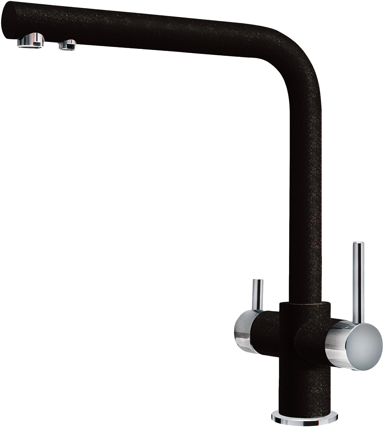 

Смеситель для кухонной мойки Zorg Sanitary ZR 348 YF хром, черный металл, Sanitary ZR 348 YF