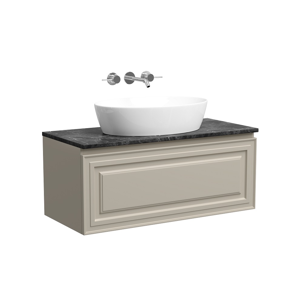 

Тумба со столешницей Sancos Very 100 подвесная, столешница black sky, Beige Soft (без отверстия под смеситель), Бежевый, Very VR100CE