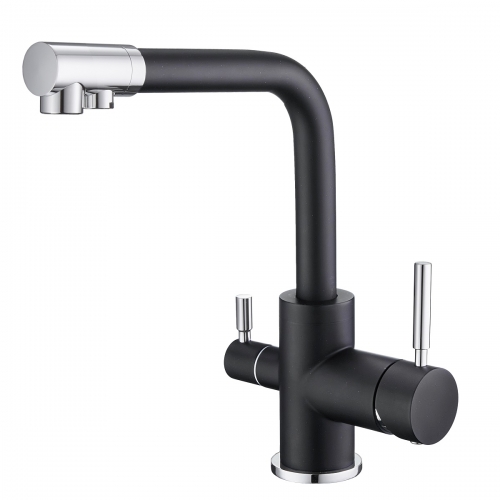 

Смеситель Emar Quartz ЕС - 3003 для кухни оникс, Черный, ЕС - 3003