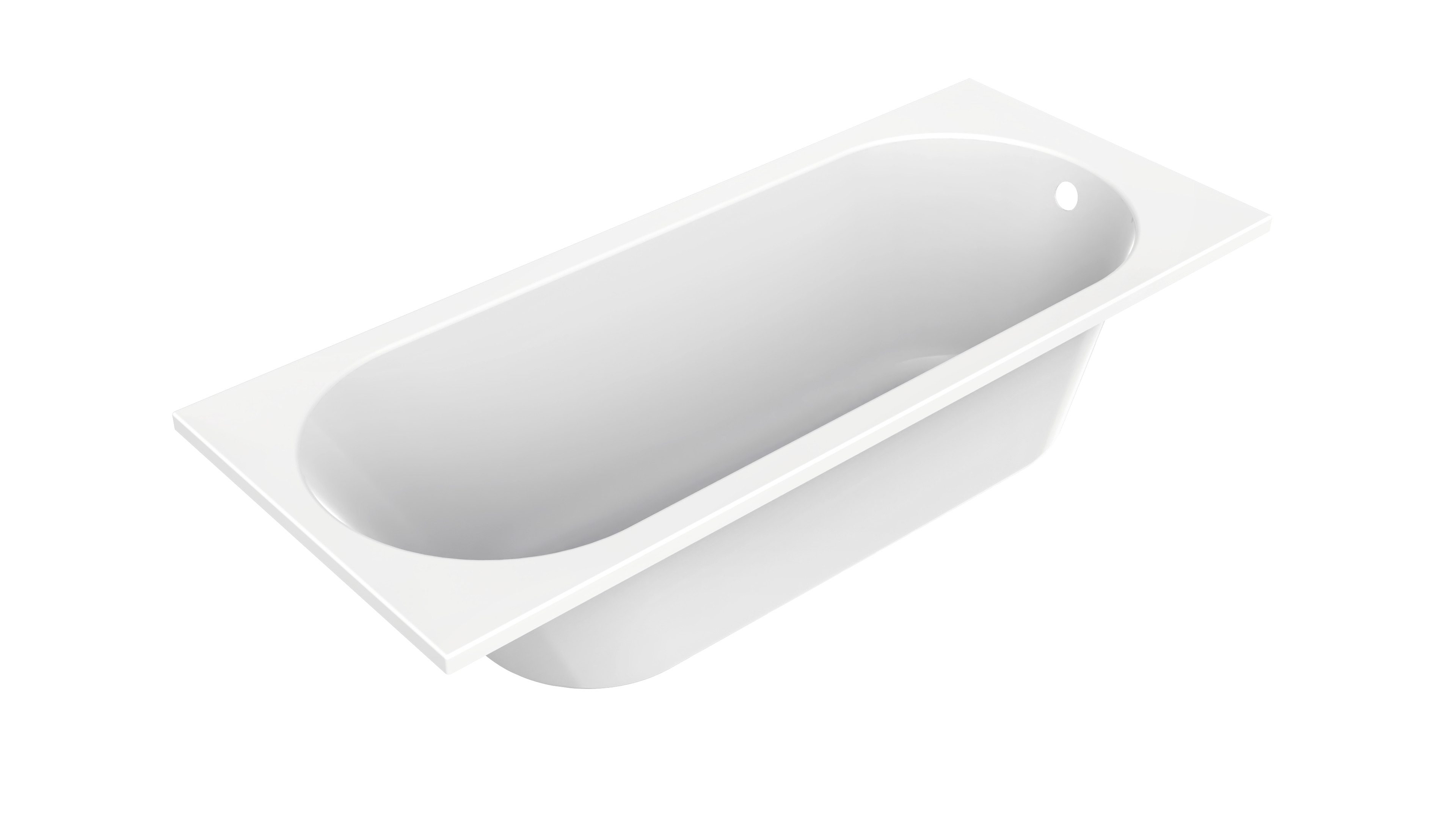 

Акриловая ванна SMARTFLOW Oberon Solo 170х70 с каркасом, белый глянец, SMF1877-1.7