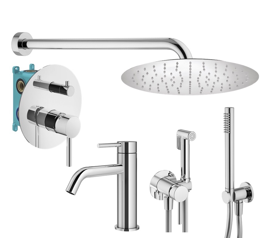 

Душевой комплект Plumberia Selection Ixo KITZXO18CR53 хром, KITZXO18CR53