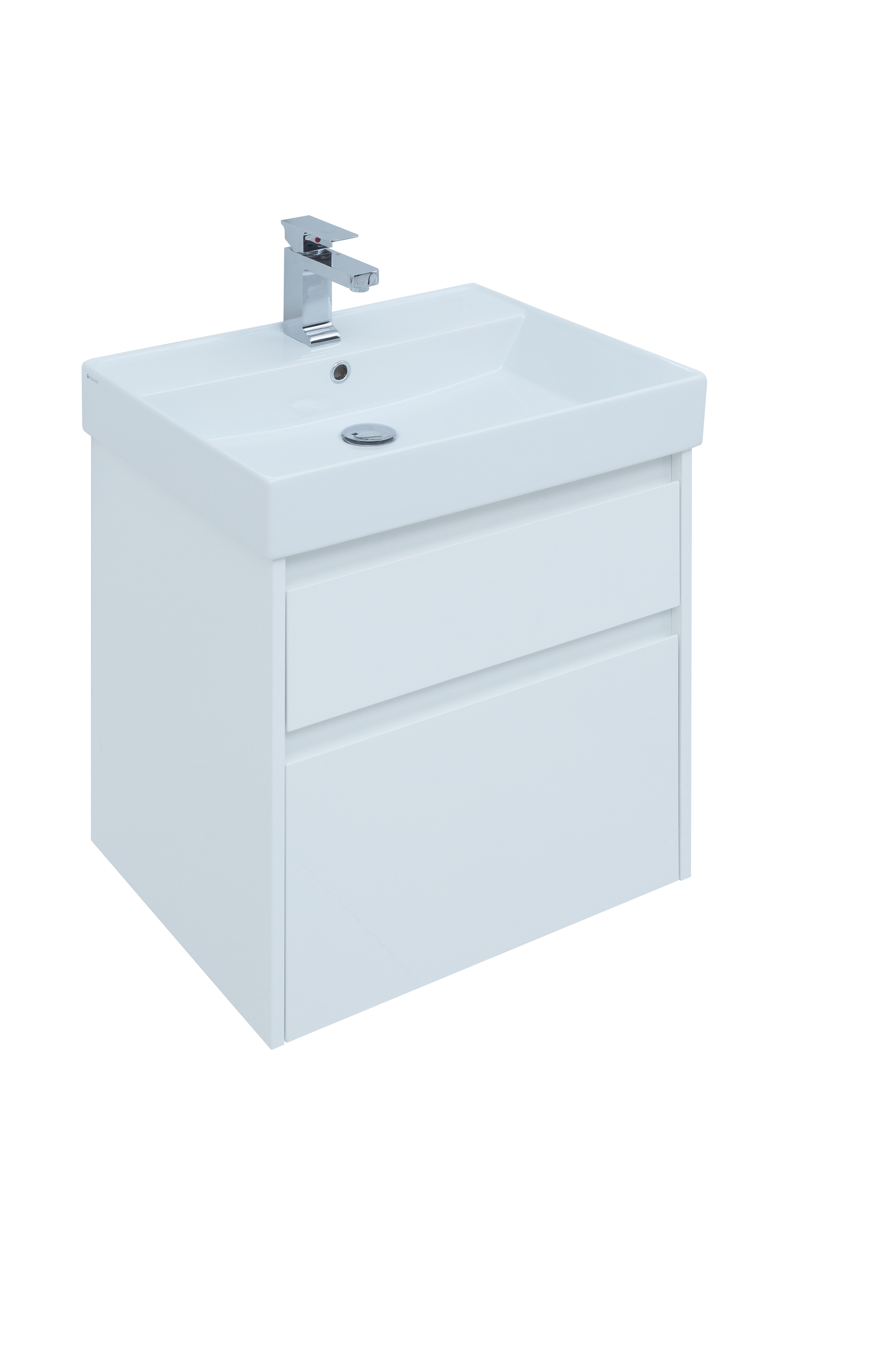 

Тумба с раковиной Aquanet Nova Lite 60 белый (2 ящика), Nova Lite 60
