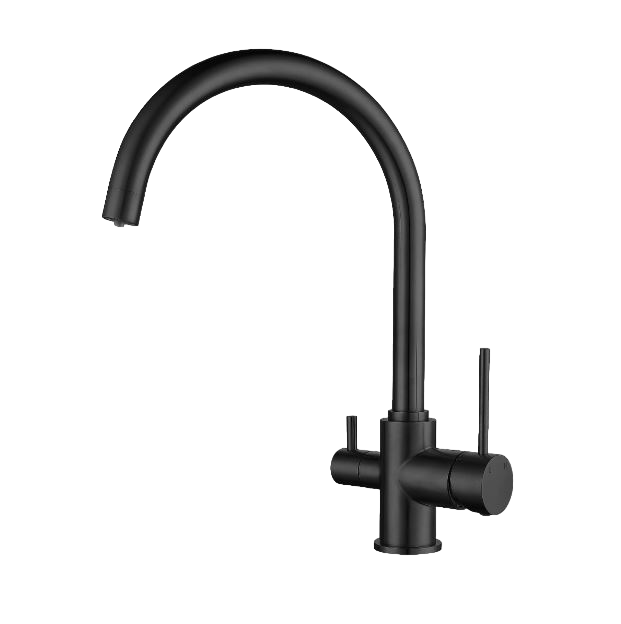 

Смеситель для кухонной мойки Elghansa Kitchen Pure Water 56B5216-Black с краном для питьевой воды, Черный, Kitchen Pure Water 56B5216-Black