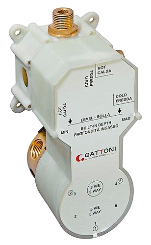 

Смеситель Gattoni GBOX SC050/00 скрытая часть, Белый, GBOX SC050/00
