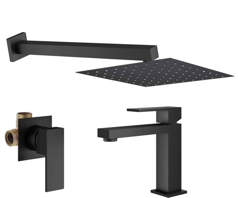

Душевой комплект Plumberia Selection Tag KITTG01NO53 черный матовый, KITTG01NO53