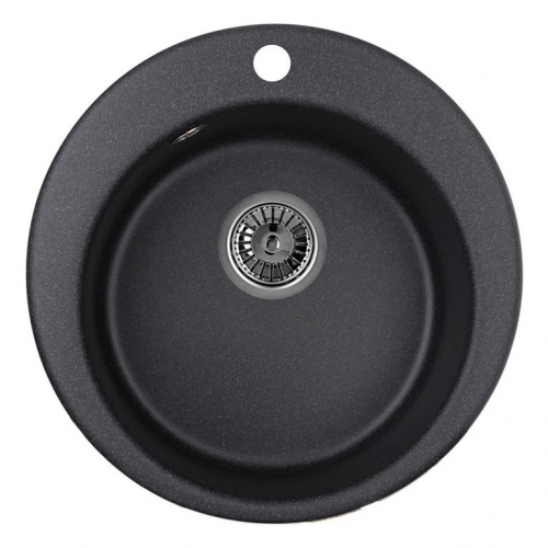 

Мойка кухонная Emar Quartz EMQ-1475.C морион, Черный, EMQ-1475.C