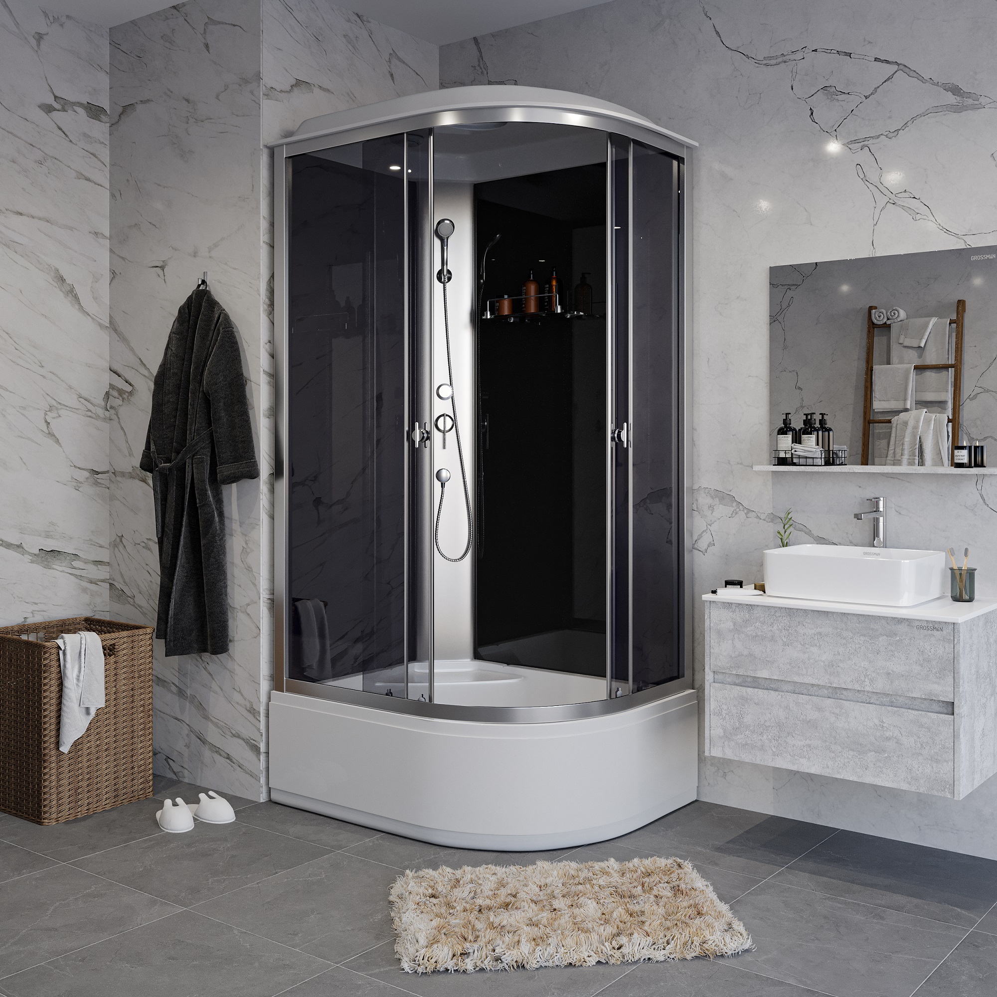 

Душевая кабина Niagara Eco E120/80/40L/ТN, E120/80/40L/ТN