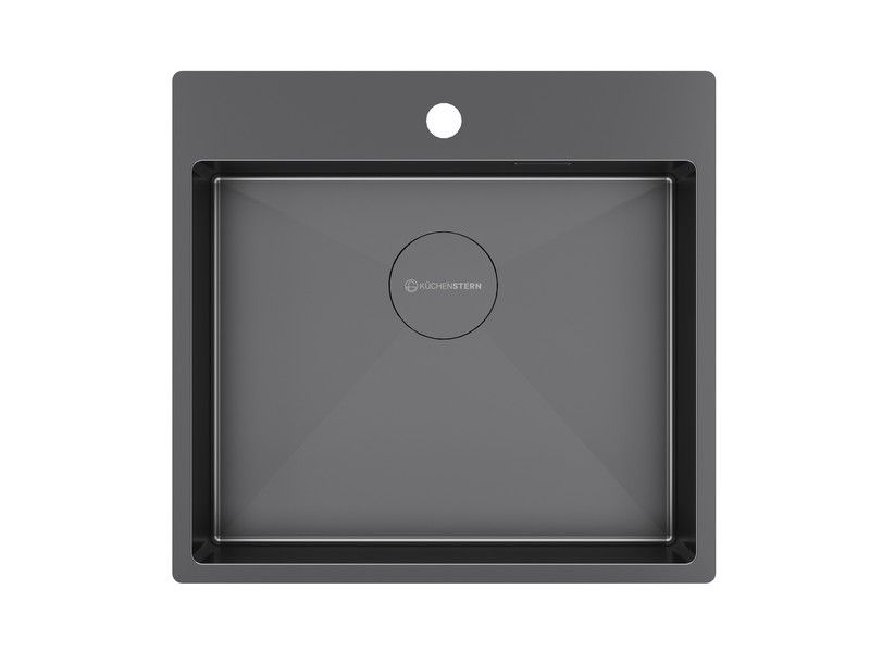 

Мойка кухонная KuchenStern WERK 60 54х51 вороненая сталь, 507GM50