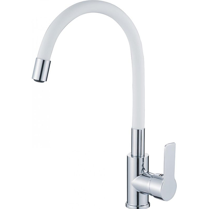 

Смеситель Haiba HB70112-8 для кухни с гибким изливом, белый/ хром, Хром / белый, HB70112-8