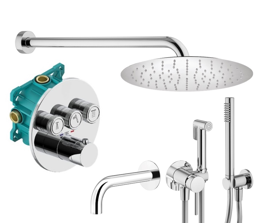 

Душевой комплект Plumberia Selection Ps Box KITZPSB03CR60 хром, Box