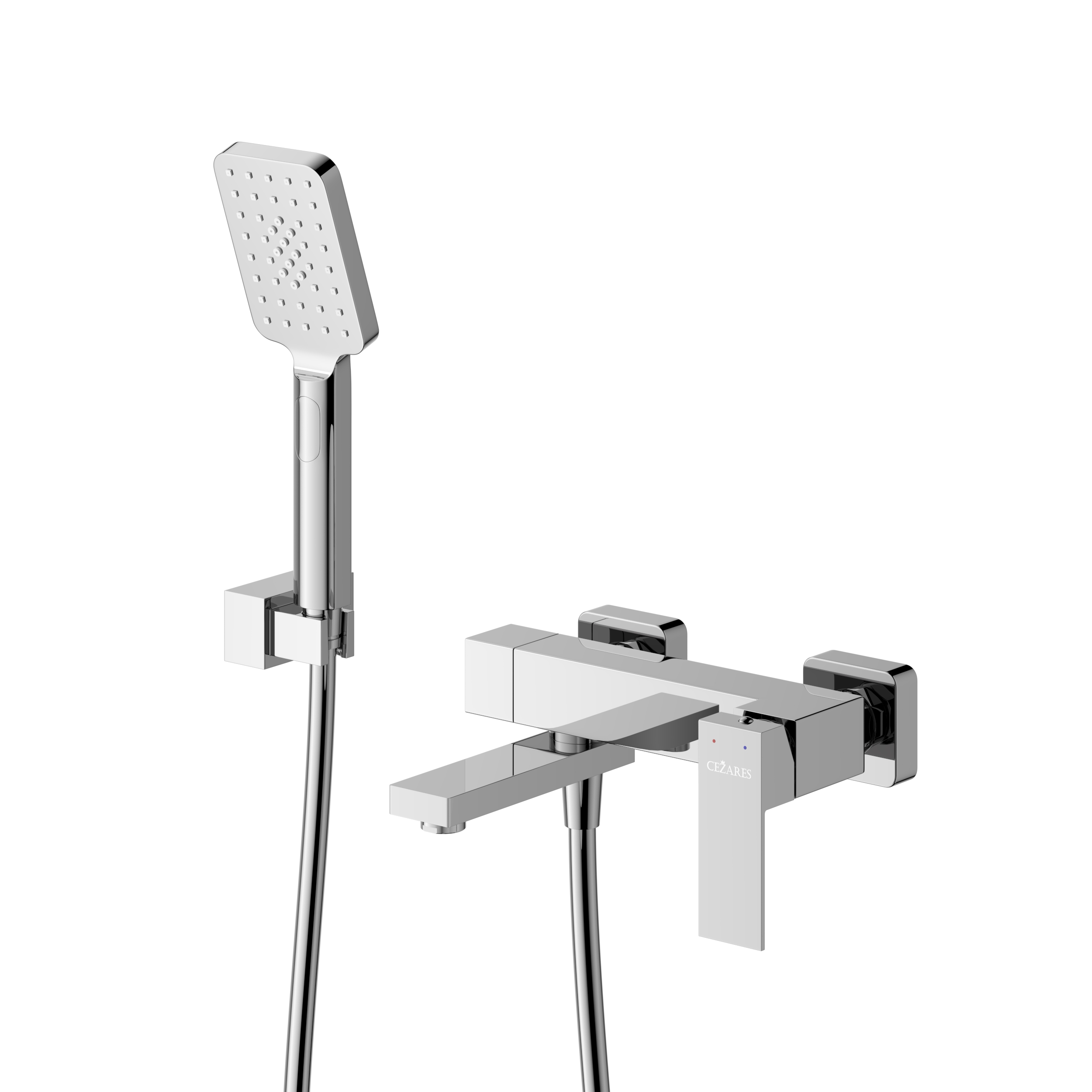 

Смеситель для ванны с душем Cezares Slider SLIDER-VD-01 хром, SLIDER-VD-01