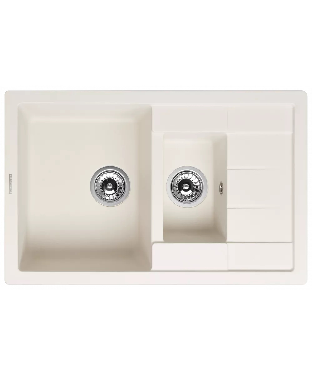 

Мойка кухонная Kuppersberg Modena 1,5B1D White встраиваемая, Белый, 1,5B1D White