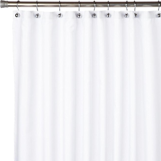 

Штора для ванной Carnation Home Fashions Nylon Liner White защитная, Белый, Nylon Liner
