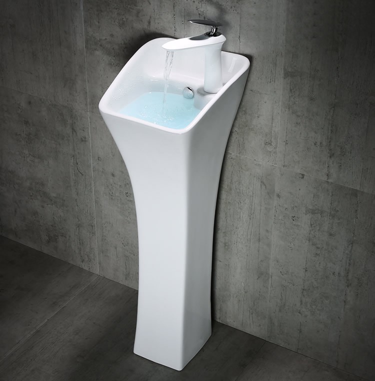 

Раковина CeramaLux M9012 напольная, Белый, N M9012