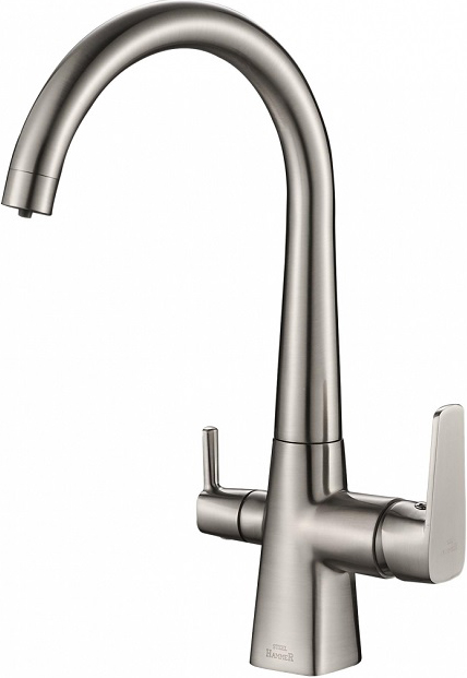 

Смеситель Steel Hammer SH 819 SATIN для кухонной мойки, Хром