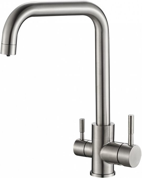 

Смеситель Steel Hammer SH 715 INOX для кухонной мойки, Нержавеющая сталь
