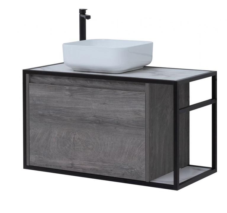 

Тумба с раковиной Aquanet Nova Lite Loft 90 L дуб рошелье, Дуб темный, Loft 00261656