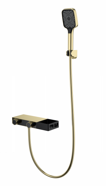 

Термостат для ванны с душем Wonzon & Woghand WW-B2551-A-BG золото, WW-B2551-A-BG