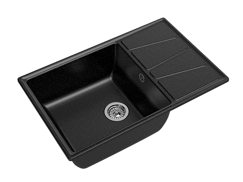 

Мойка кухонная GranFest VERTEX GF-V-780L черная, Черный, GF-V-780L
