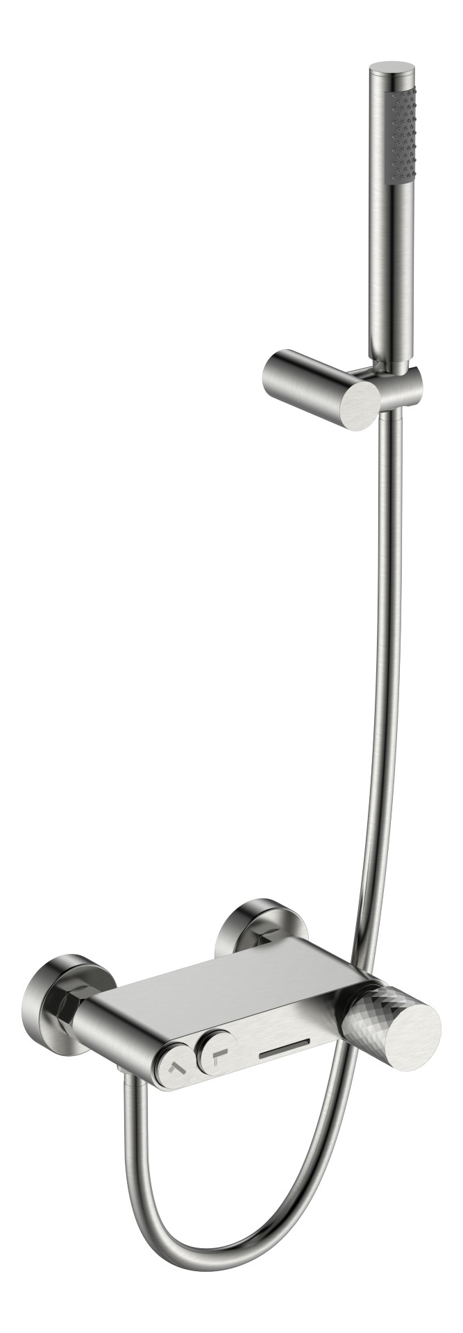 

Смеситель для ванны с душем Boheme Stick 123-NB никель брашированный diamond, 123-NB