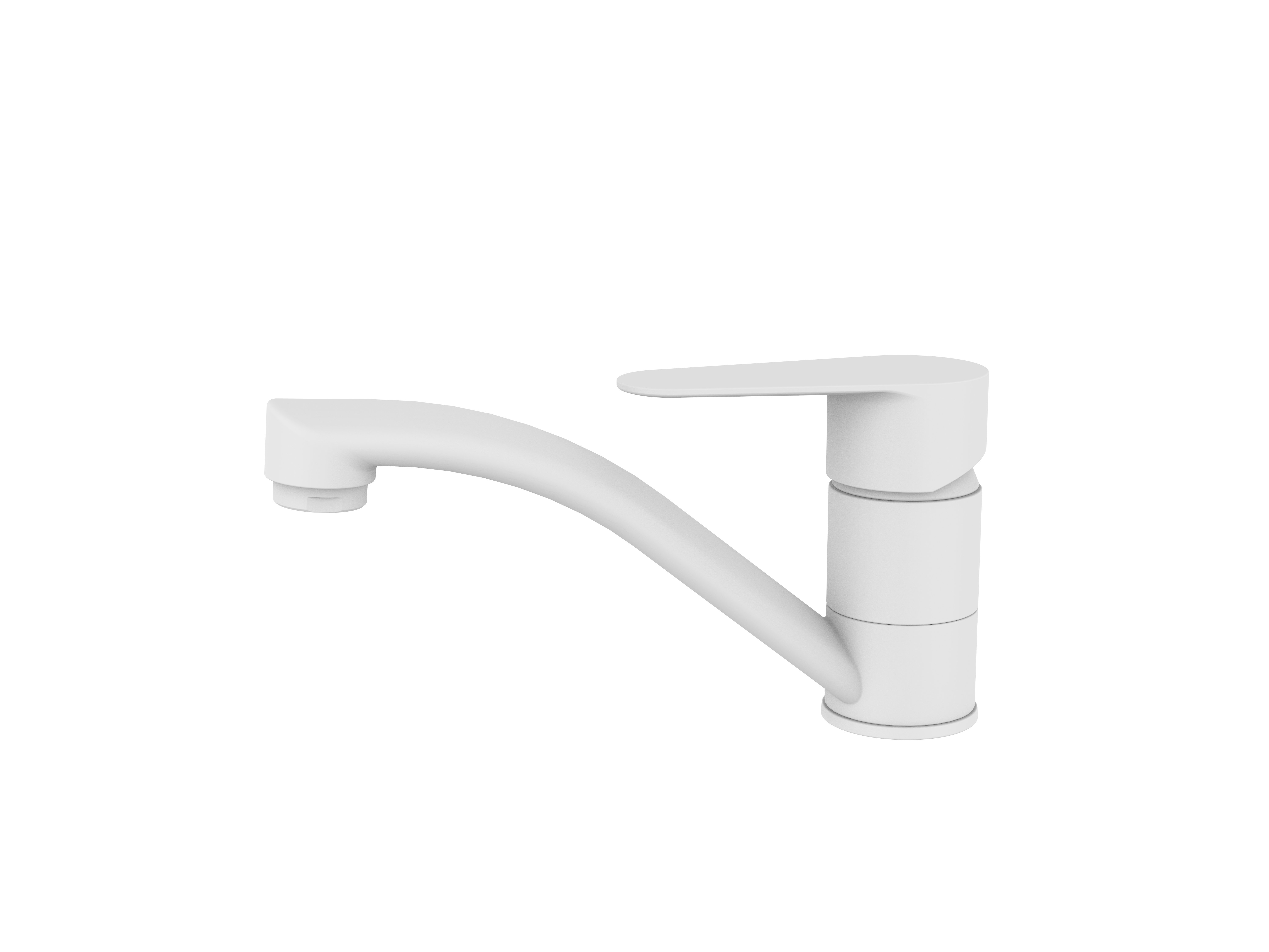 

Смеситель для кухонной мойки Voda Snow white SW 15 TW белый, SW 15 TW