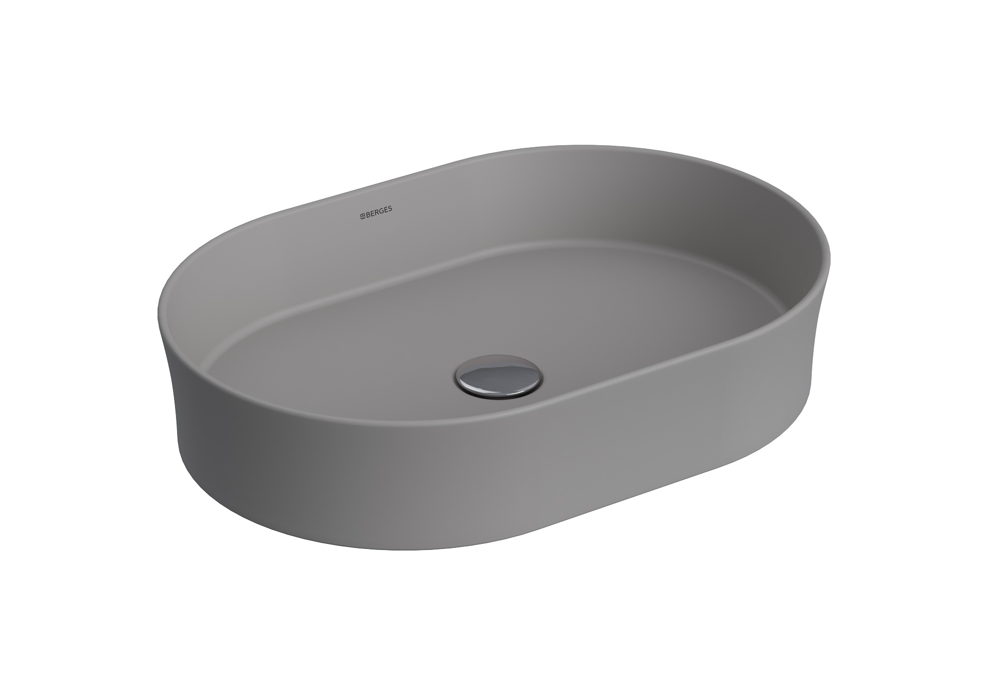 

Раковина Berges Ego SL 181612 55х38 серый матовый, 181612