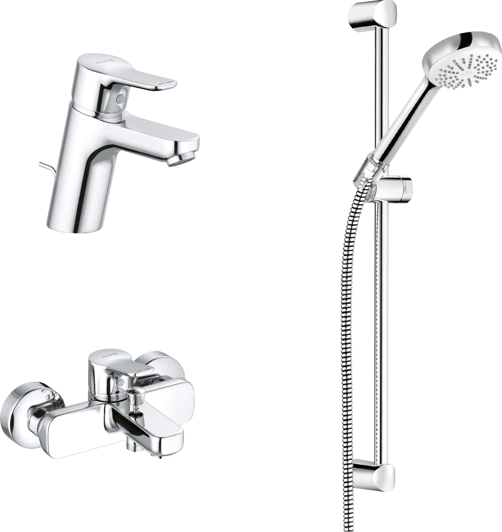 

Душевой комплект Kludi Pure&Easy 376850565, Хром