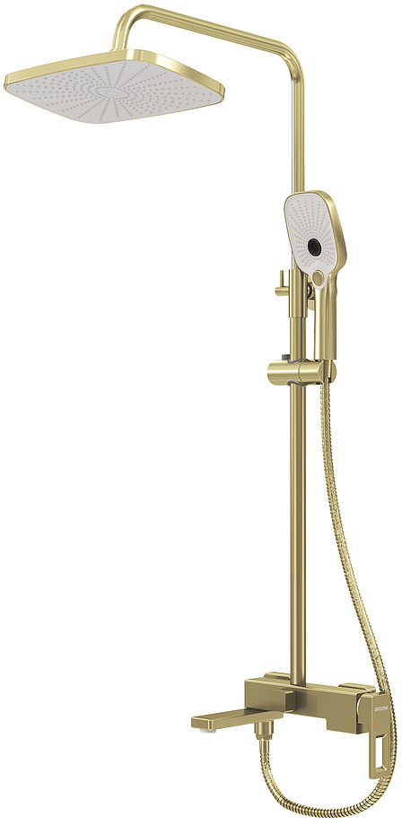 

Душевая стойка Grossman Pragma 500.K35.03.320 золото брашированное, Золотой, 500.K35.03.320