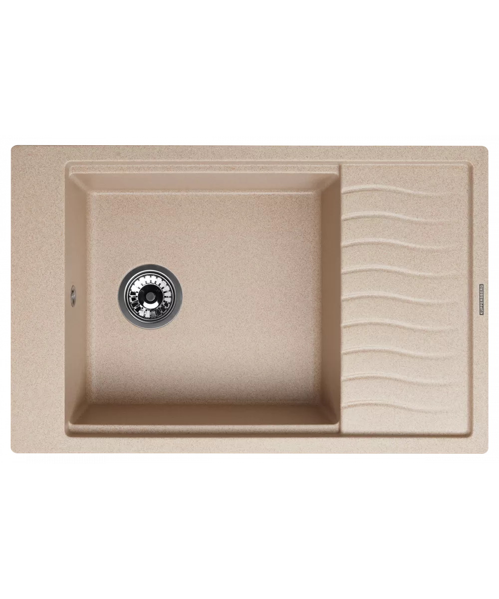 

Мойка кухонная Kuppersberg Mila 1B1D Beige встраиваемая, Бежевый, 1B1D Beige