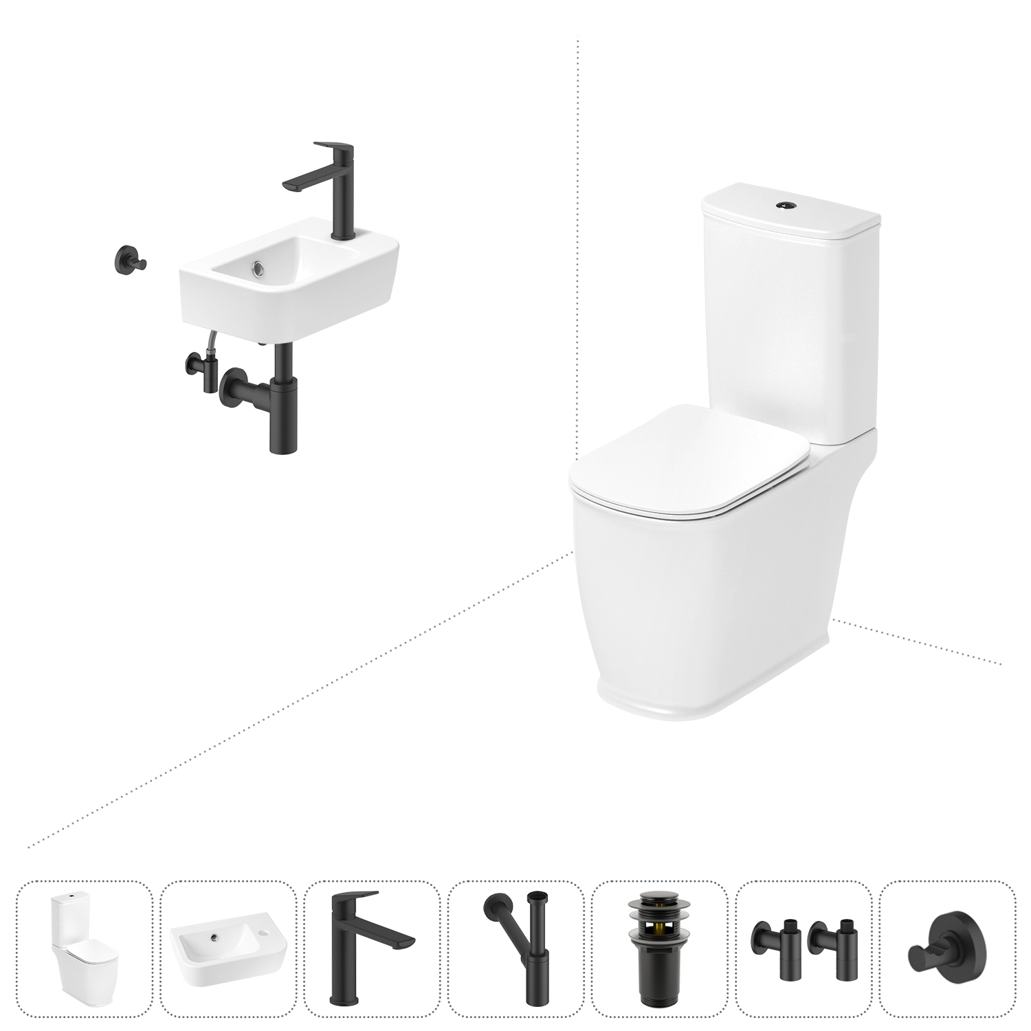 

Набор для туалета 7 в 1 Lavinia Boho Bell Pro 202008771, 202008771