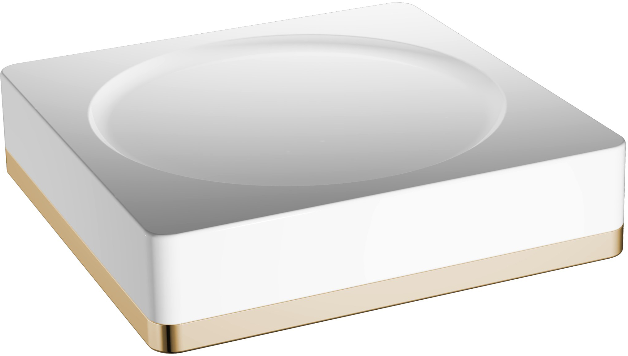 

Мыльница Boheme 10960-W-G, Белый / золото