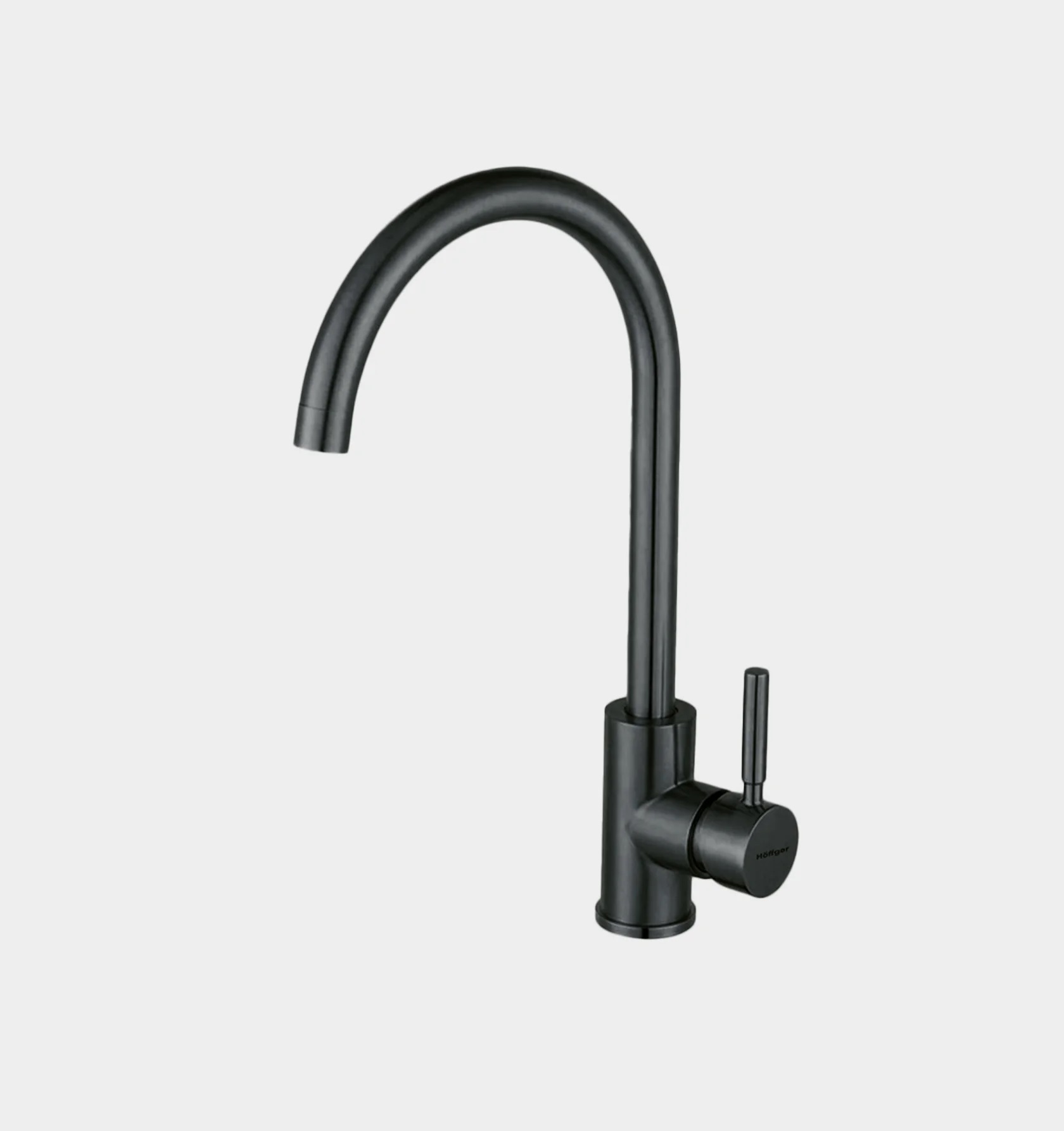 

Смеситель Hoffger 385 HFG-385B для кухонной мойки, черный, Черный матовый, HFG-385B