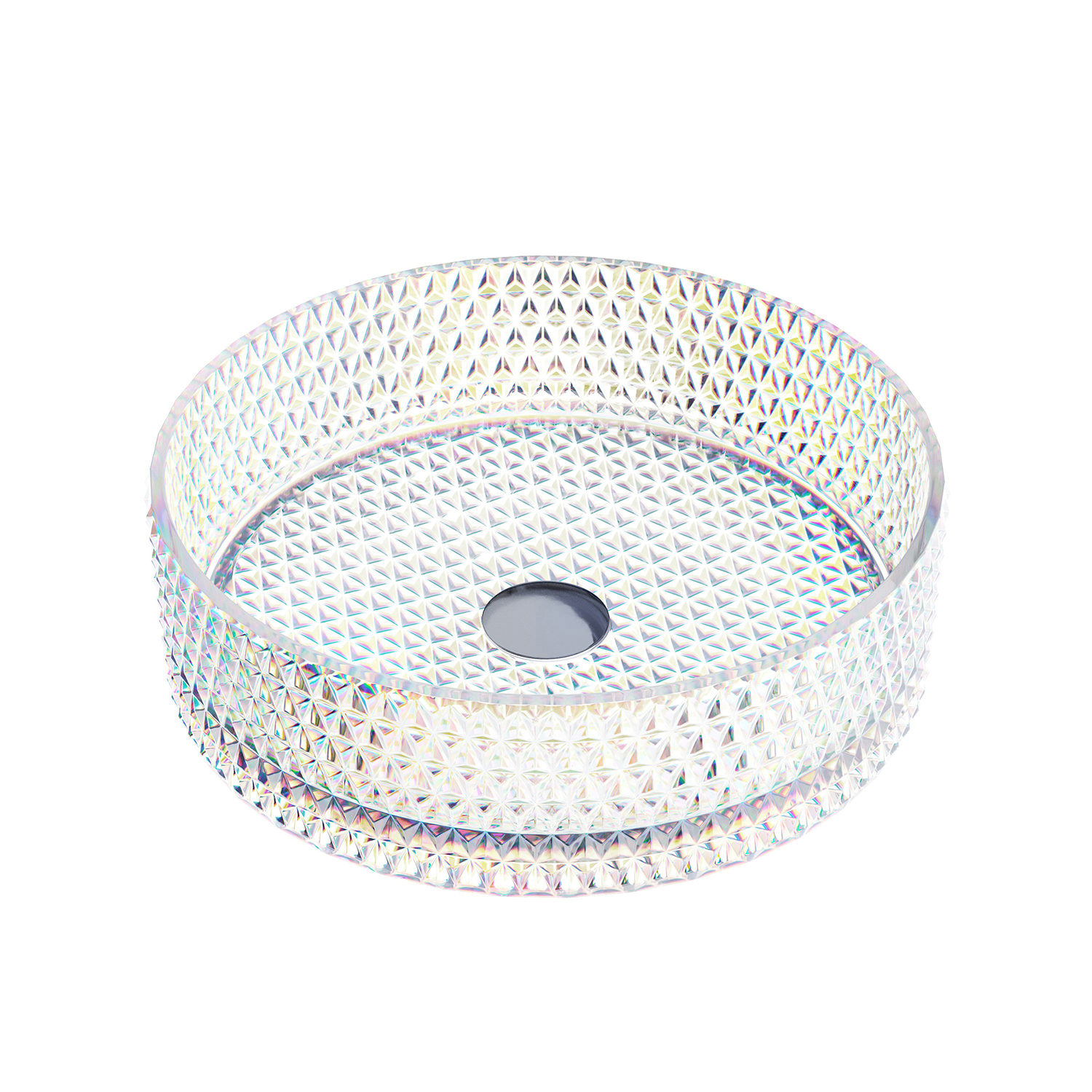 

Раковина Ceramicanova Cristal CN6059 36 см, неон, Белый, CN6059