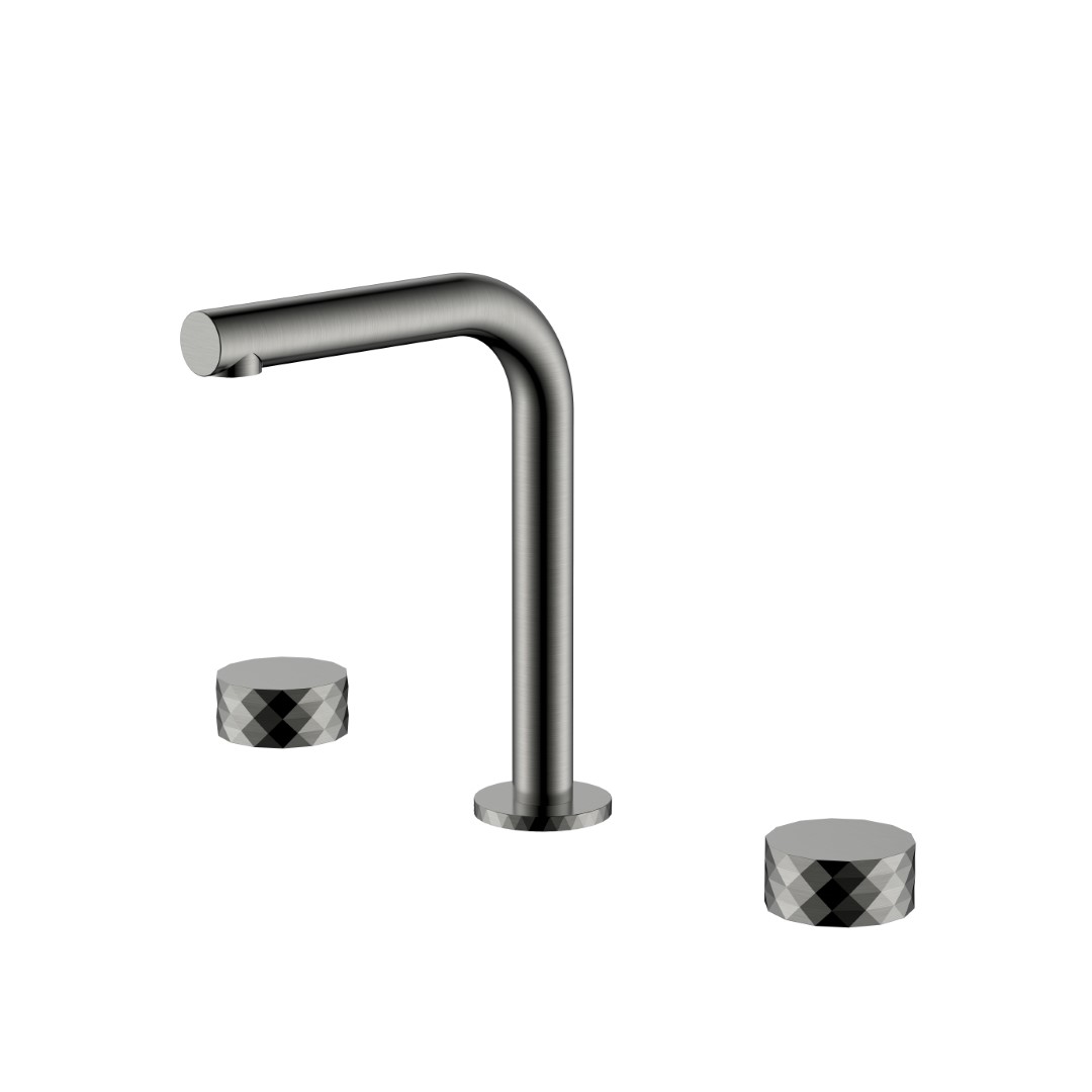 

Смеситель Boheme Stick Diamond 152-SGM для раковины, графит глянец