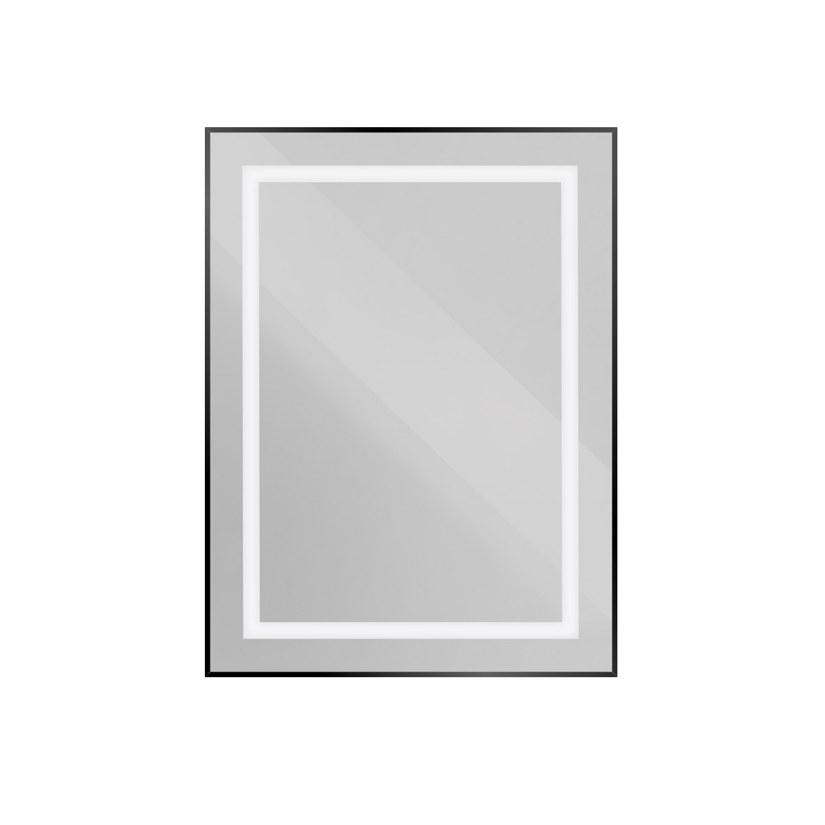 

Зеркало BelBagno SPC-KRAFT-600-800-SENS-NERO с подсветкой и сенсорным выключателем по периметру рамы, черный, Черный матовый, SPC-KRAFT-600-800-SENS-NERO