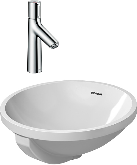 

Комплект Смеситель Hansgrohe Talis Select S 72042000 для раковины + Рукомойник Duravit Architec 046, Белый, Architec 0468400000