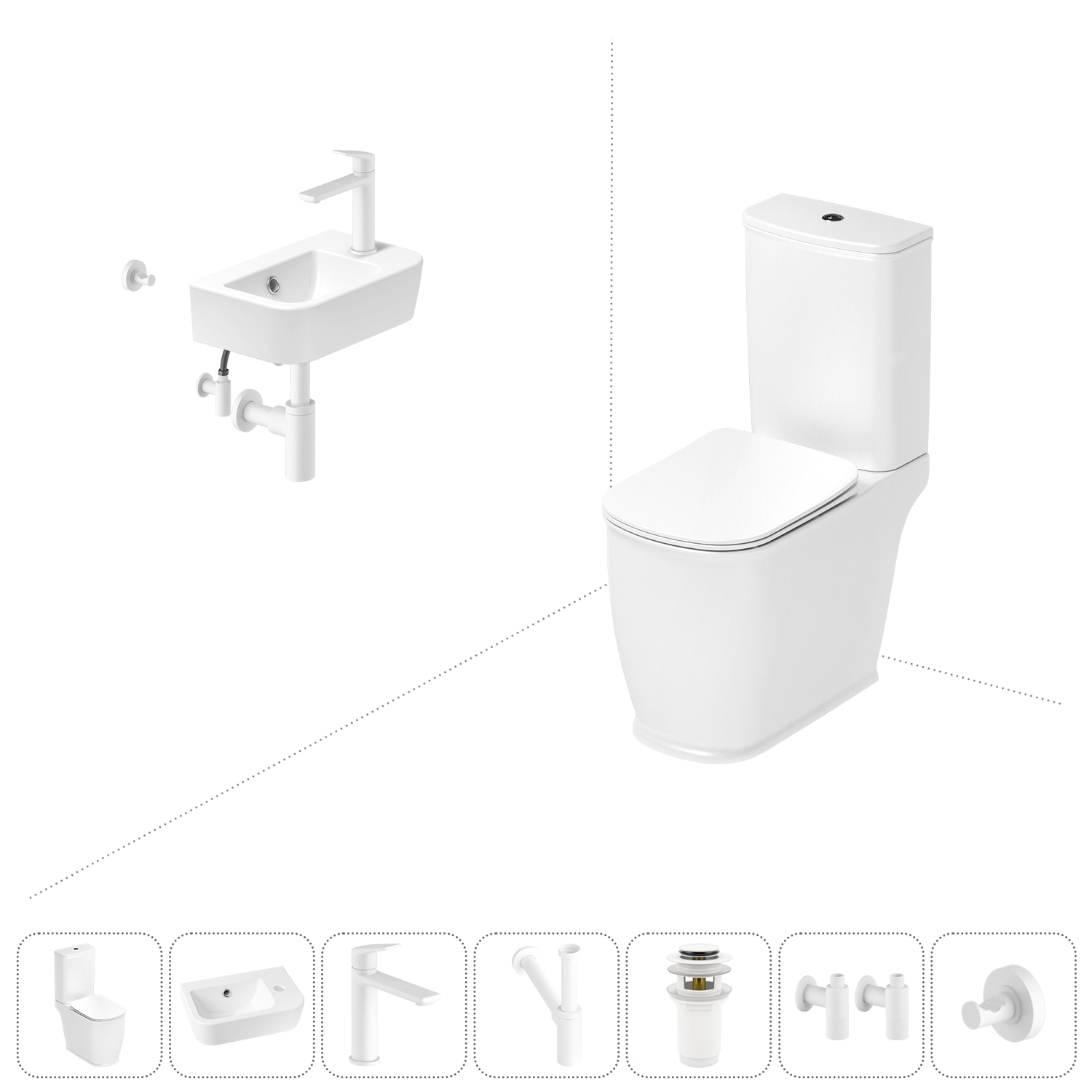 

Набор для туалета 7 в 1 Lavinia Boho Bell Pro 202008774, 202008774