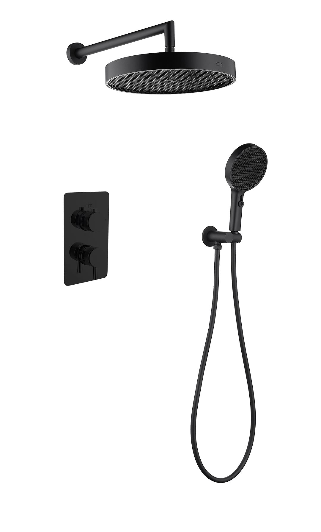

Душевая система Boheme Cell 427-B со смесителем, черный матовый, Cell 427-B