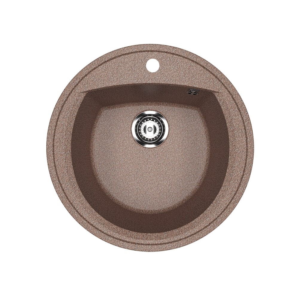 

Мойка кухонная Ulgran U-603-307 52х52 коричневая, Коричневый, U-603-307