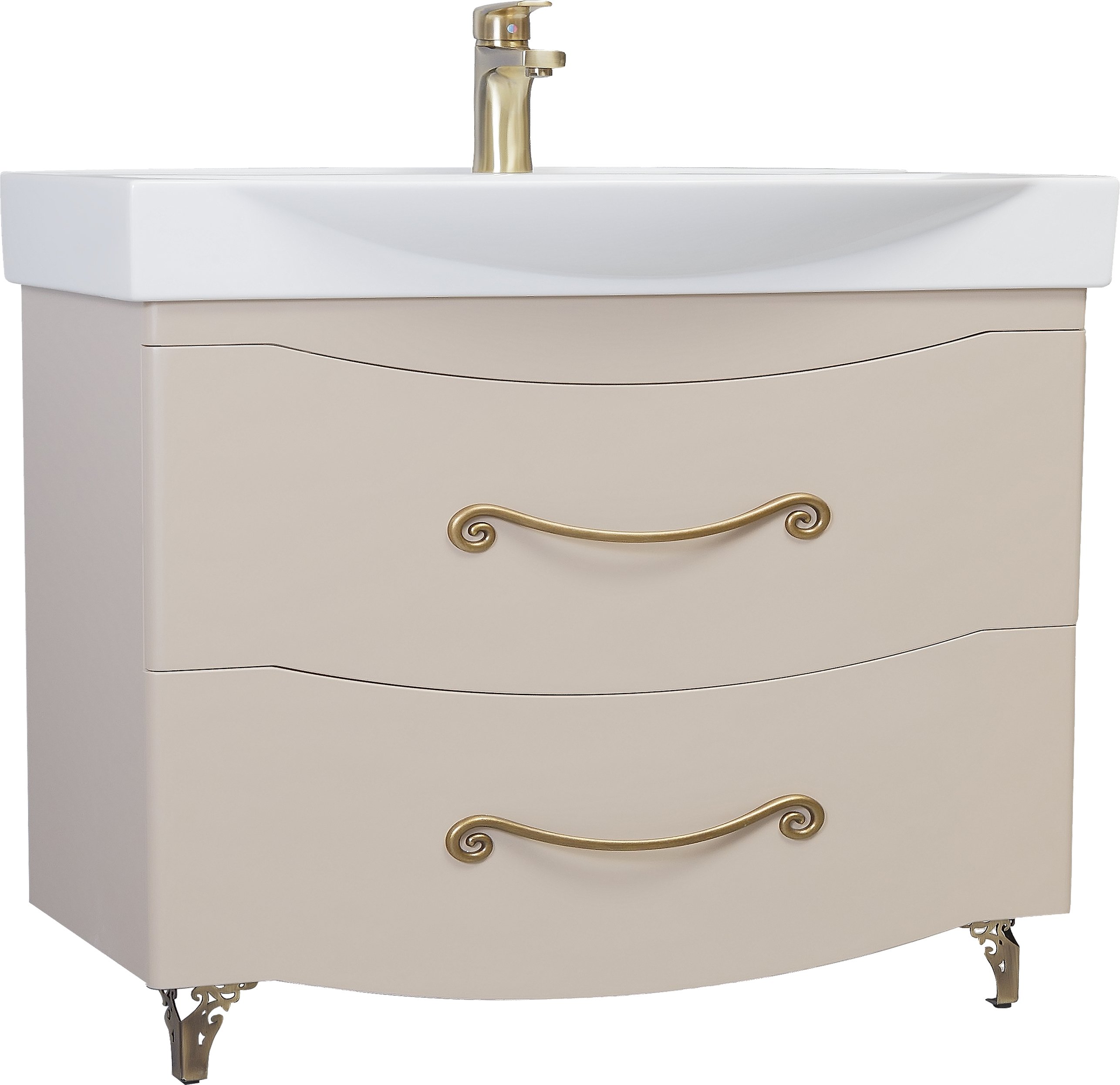 

Тумба с раковиной Bellezza Сесилия 105 капучино, Сесилия 105