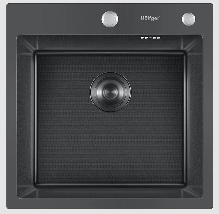 

Мойка кухонная Hoffger 5050T Black черная, Черный, HFG-5050TB