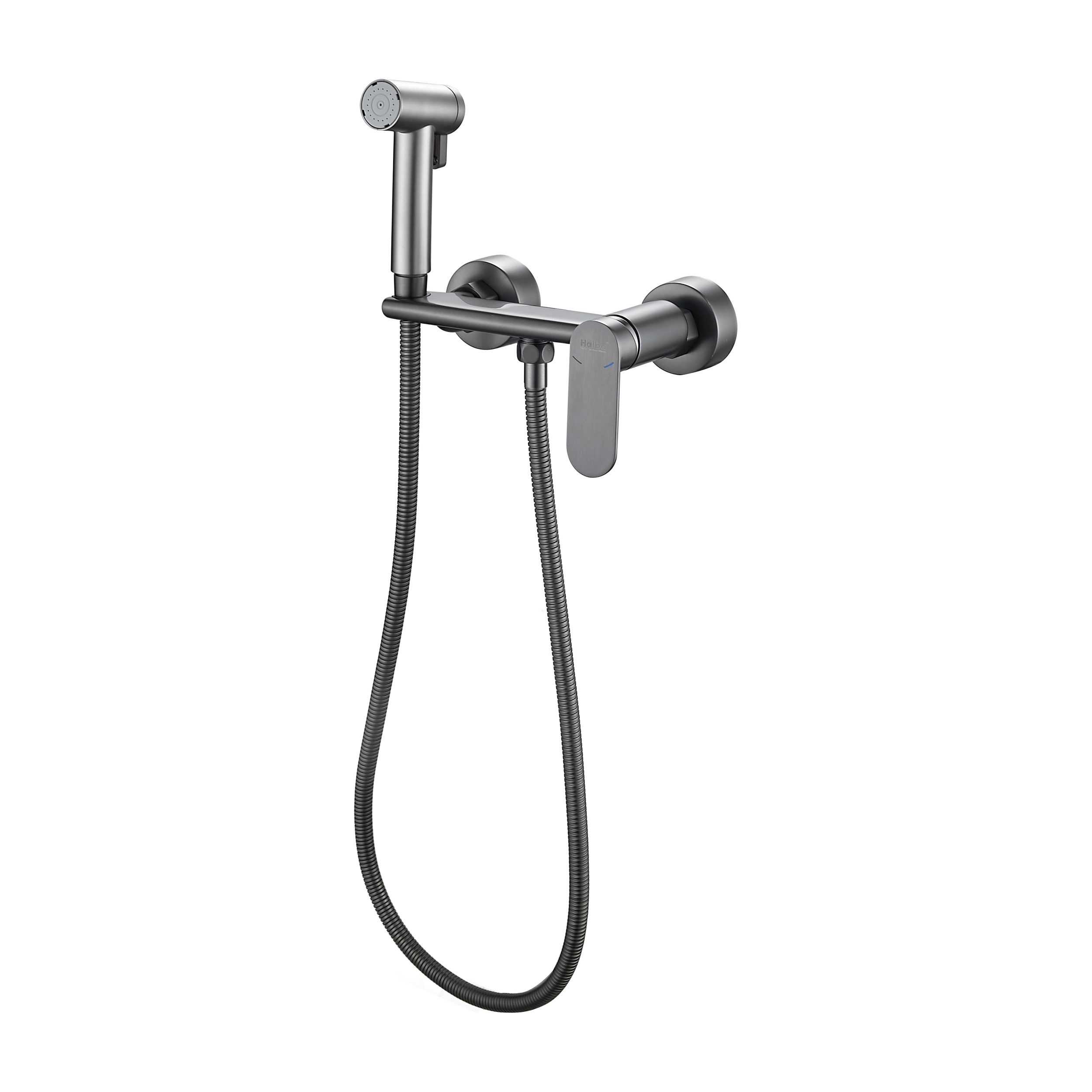

Гигиенический душ Haiba HB5516-3 со смесителем, Оружейная сталь, HB5516-3