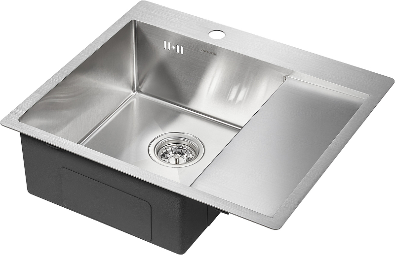 

Мойка кухонная Paulmark Flank PM225951-BSL 51 нержавеющая сталь, PM225951-BSL